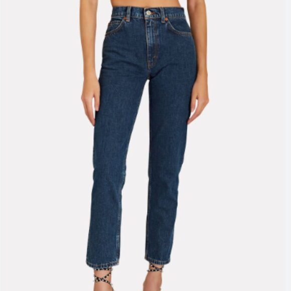 RE/DONE Indigo 70s Straight Jeans Size 25 - Picture 1 of 16